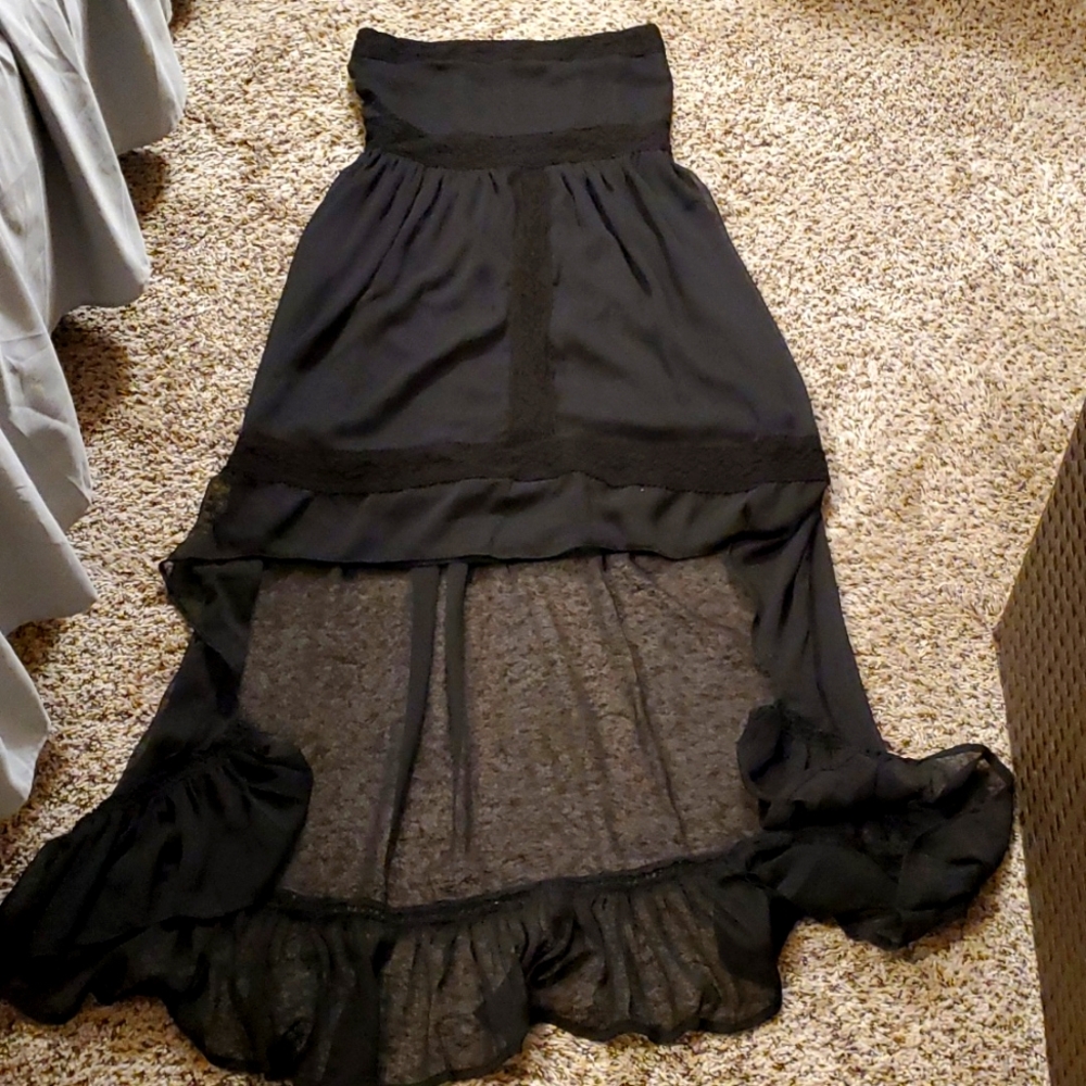 Hi-Low Black Dress